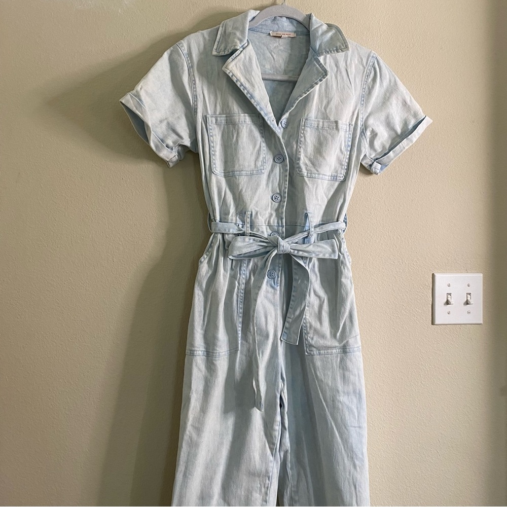 Skies are Blue Denim Jumpsuit